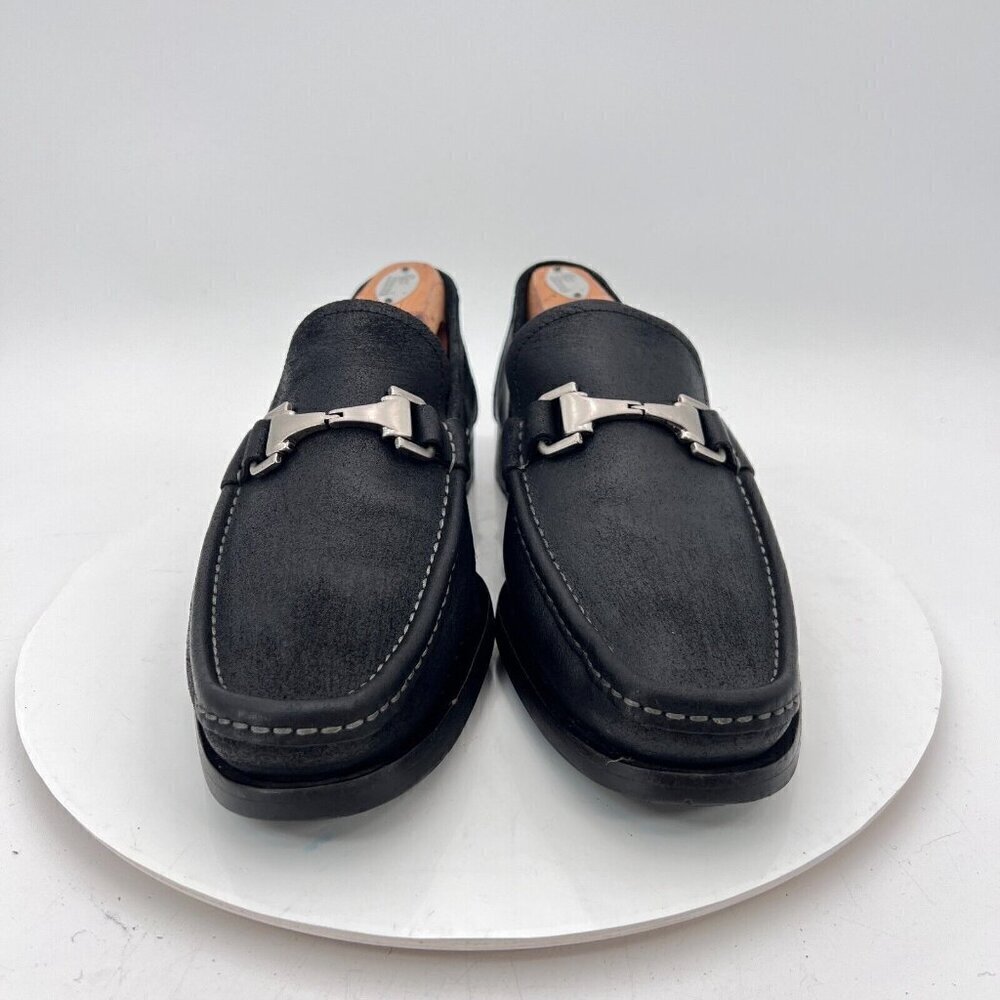 Allen Edmonds Fiesole Men Size 9.5D Waxed Suede Horse Bit Loafer Dress Shoes - Picture 3 of 15